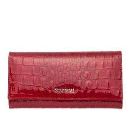 Дамско портмоне цвят Червен крокодил  - ROSSI RSC0119