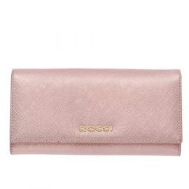 Дамско портмоне цвят Сафиано Блестящо Розово ROSSI RSC0201