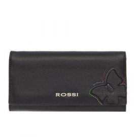 Дамско портмоне цвят Черен с пеперуда ROSSI RSC0213