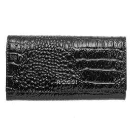 Дамско портмоне цвят черен крокодил- ROSSI RSC0218