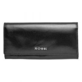 Дамско портмоне черно с гладка кожа - ROSSI RSC3335