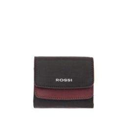 Дамско портмоне цвят Черно и винено червено - ROSSI RSL17146