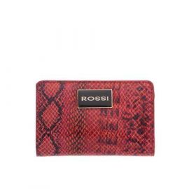 Дамско портмоне цвят Питон червено и черно - ROSSI RSL24150