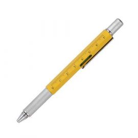 Химикалка жълта с нивелир SILVER FLAME SFP0201