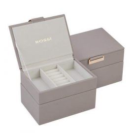 Кутия за бижута цвят сив - ROSSI WA13902