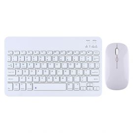 Комплект мишка и клавиатура DLFI 030, Bluetooth, Бял - 6166