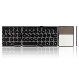 Клавиатура DLFI BT86, Тъчпад, Сгъваема, Bluetooth, Черен - 6176