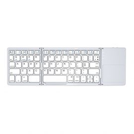 Клавиатура DLFI B033, Тъчпад, Сгъваема, Bluetooth, Бял - 6178