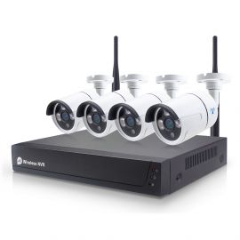 Система за видеонаблюдение DLFI PST-TWK04BM, 4 камери, IP, 2.0Mp, Full HD, NVR - 91035