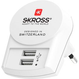 Адаптер-зарядно SKROSS Euro USB Charger 1.302421, 2 x USB-A, 2.4A