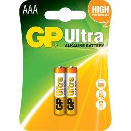 Алкална батерия GP ULTRA LR03 AAA /2 бр. в опаковка/ блистер 1.5V GP,GP24AU