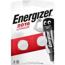 Бутонна батерия литиева ENERGIZER CR2016, 3V, 2 бр. в блистер
