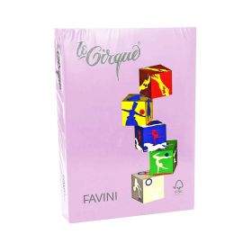 FAVINI Хартия А4 цветна пастелна - 500 л. розова 40096