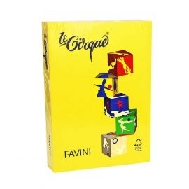 FAVINI Хартия А4 цветна наситена - 500 л. жълта 40100