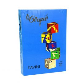 FAVINI Хартия А4 цветна наситена - 500 л. синя 40106