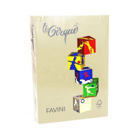 FAVINI Хартия А4 цветна пастелна - 500 л. крем 40111