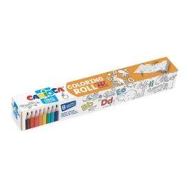 Carioca Комплект с цветни моливи Coloring Roll - ABC 42979