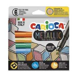 Carioca Маркери 6 цвята - Metallic 43161