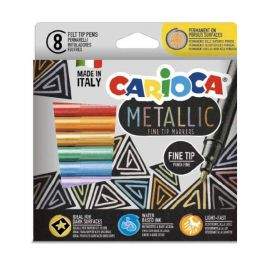 Carioca Флумастери 8 цвята - Metallic 43162