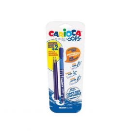 Carioca Химикалка с гума "Oops" синя + 2 пълн. на блистер 43175/02
