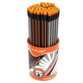 YPLUS Черен молив НВ с гума - 70 бр. в моливник CP160100