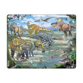 Larsen Пъзел: Детски – "Динозаври" - 65 части, голям FH31