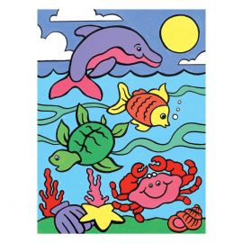 Royal&Langnickel Рисуване по номера с акрилни бои - Моята първа рисунка - 22х30 - Морски животни MFP6