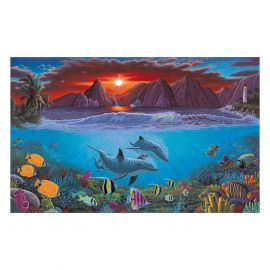 Royal&Langnickel Рисуване по номера с акрилни бои - Adult за напреднали - 39х30 - Живот в океана PAL20