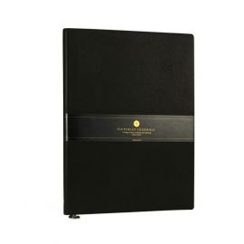 Victorias Journals Тефтер А5 - пластична корица Smyth Flexy - черен V1601