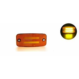 1 брой LED Оранжев Светодиоден Габарит Маркер Токос с Вграден Рефлектор и Ефект Неон 12V-24V  MAR205