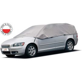 Водоустойчиво покривало полукалъф за автомобил комби размер 345 cm x 116 cm сив CarPassion  RAZ134