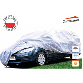 Водоустойчиво висококачествено покривало Perfect за автомобил размер L Л 450 cm x 150 cm сив CarPassion  RAZ136