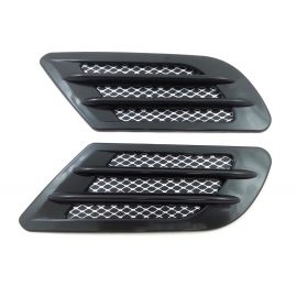 Комплект нови декоративни черни въздуховоди за преден капак или калник за автомобил  RAZ066