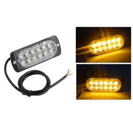 12 LED ЛЕД Аварийна Лампа За Пътна Помощ, Жълта Блиц Светлина, Мигаща!  MAR750