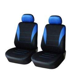 1+1 Нова Универсална тапицерия за предни седалки , калъфи за автомобил бус ван текстил в синьо-черно