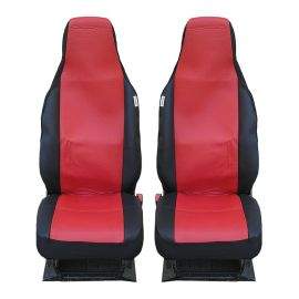 Калъфи тапицерия за предни седалки за Toyota Aygo Citroen C1 Peugeot 107 VW Up Seat Mii Skoda Citigo, еко кожа червени  TAP017