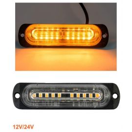 10 LED Аварийна Лампа За Пътна Помощ , Жълта Блиц Мигаща Светлина 12V