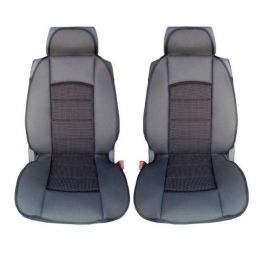1 + 1 Универсални калъфи, тапицерия за предни седалки, Масажор, високо качествен текстилен материал, Черно  TAP112