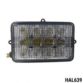 ЛЕД Диоден Халоген LED Фар - 5100lm 16.5cm 60W PRO - Късa/Дълга Светлина - John Deere Странично захващане  HAL639