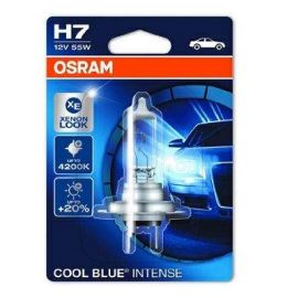1 Брой Халогенна крушка за фар Osram H7 Cool Blue Intense, до 20%, 12V, 55W  64210CBI-01B