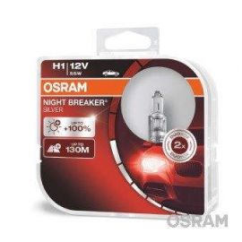 Комплект 2 халогенни крушки Osram H1 Night Breaker Silver +100%, 55W, 12V, P14.5S  64150NBS-HCB