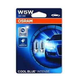 Комплект 2 броя халогенни крушки Osram W5W Cool Blue Intense 12V, 5W, W2.1x9.5d