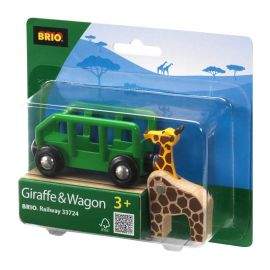 Brio играчка вагон с жираф 33724