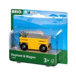 Brio играчка Elephant and wagon 33969