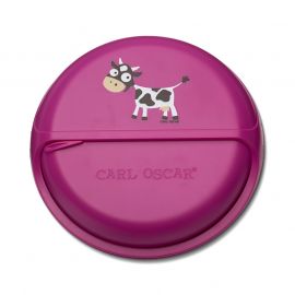 Carl Oscar кутия за снаксове кравичка лилаво 18см 109702