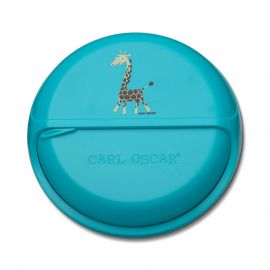 Carl Oscar кутия за снаксове жирафче тюркоаз 18см 109703