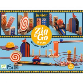 Djeco конструктор zig & go - състезание 51 части DJ05650