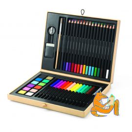 Djeco комплект за рисуване Color box DJ08797