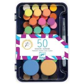 Djeco комплект боички за рисуване 50 цвята DJ09784