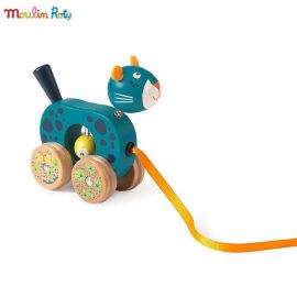 Moulin Roty мини играчка за дърпане пантера 668363
